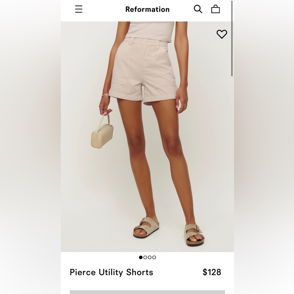 Reformation Pierce Utility shorts
